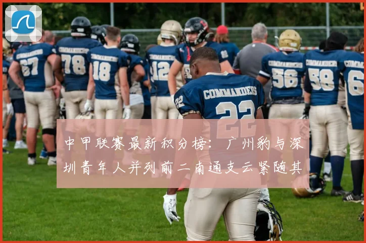 中甲联赛最新积分榜：广州豹与深圳青年人并列前二南通支云紧随其后